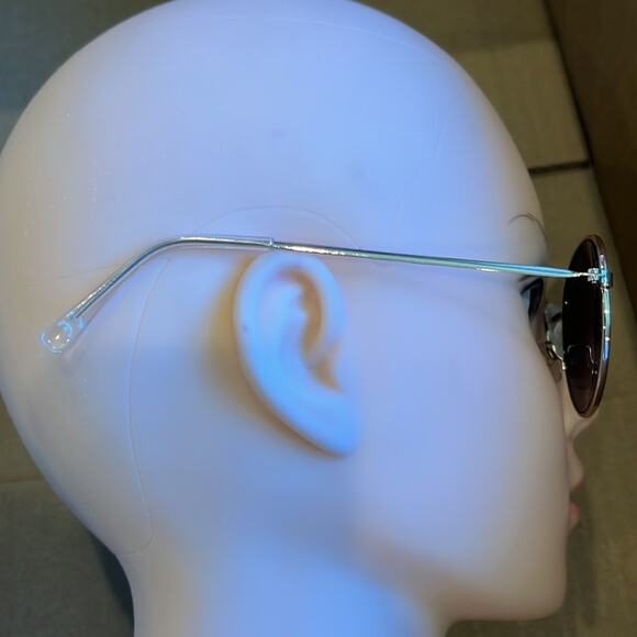 Round Sunglasses Gold 100% UVA UVB Protection - Picture 7 of 11